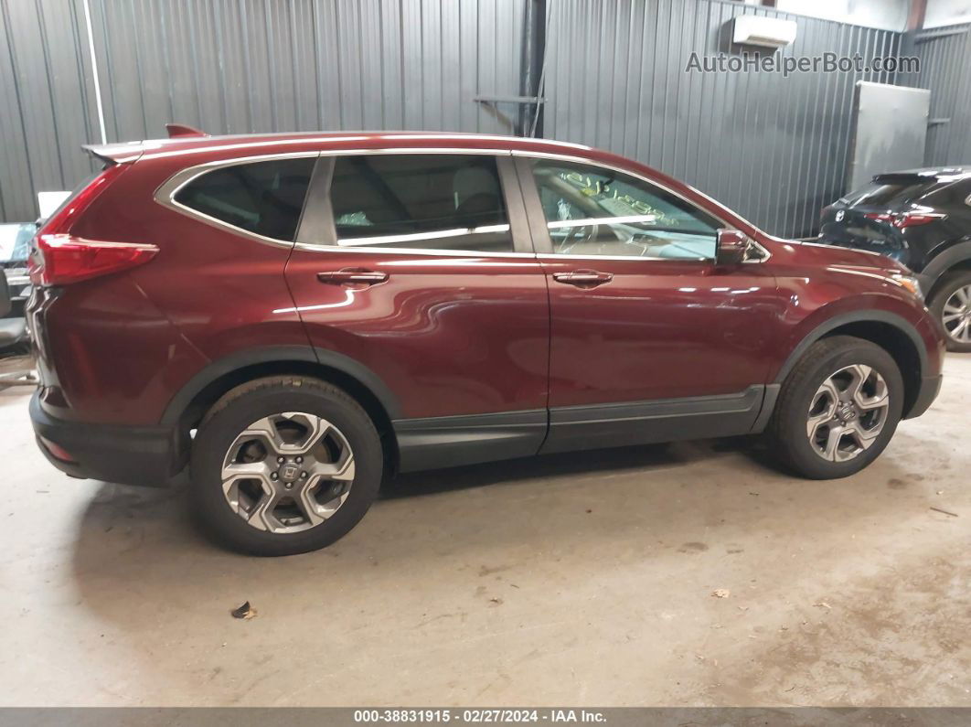 2017 Honda Cr-v Ex Burgundy vin: 2HKRW2H54HH628272