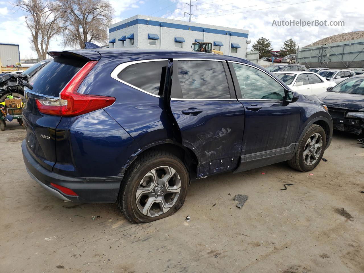 2017 Honda Cr-v Ex Blue vin: 2HKRW2H54HH659943