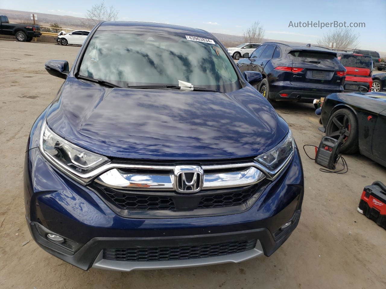 2017 Honda Cr-v Ex Blue vin: 2HKRW2H54HH659943