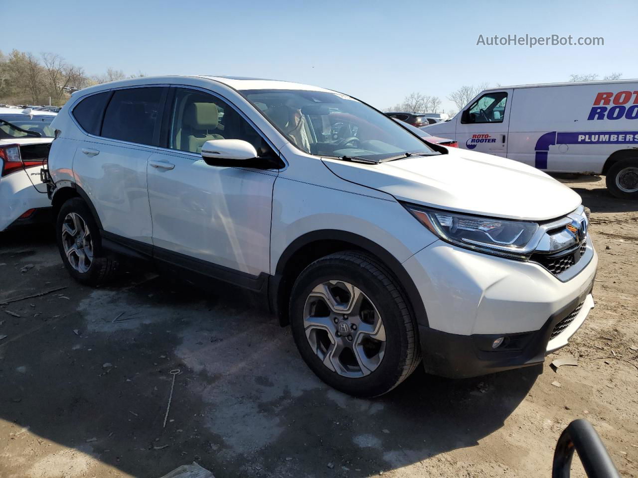 2017 Honda Cr-v Ex Белый vin: 2HKRW2H54HH687614