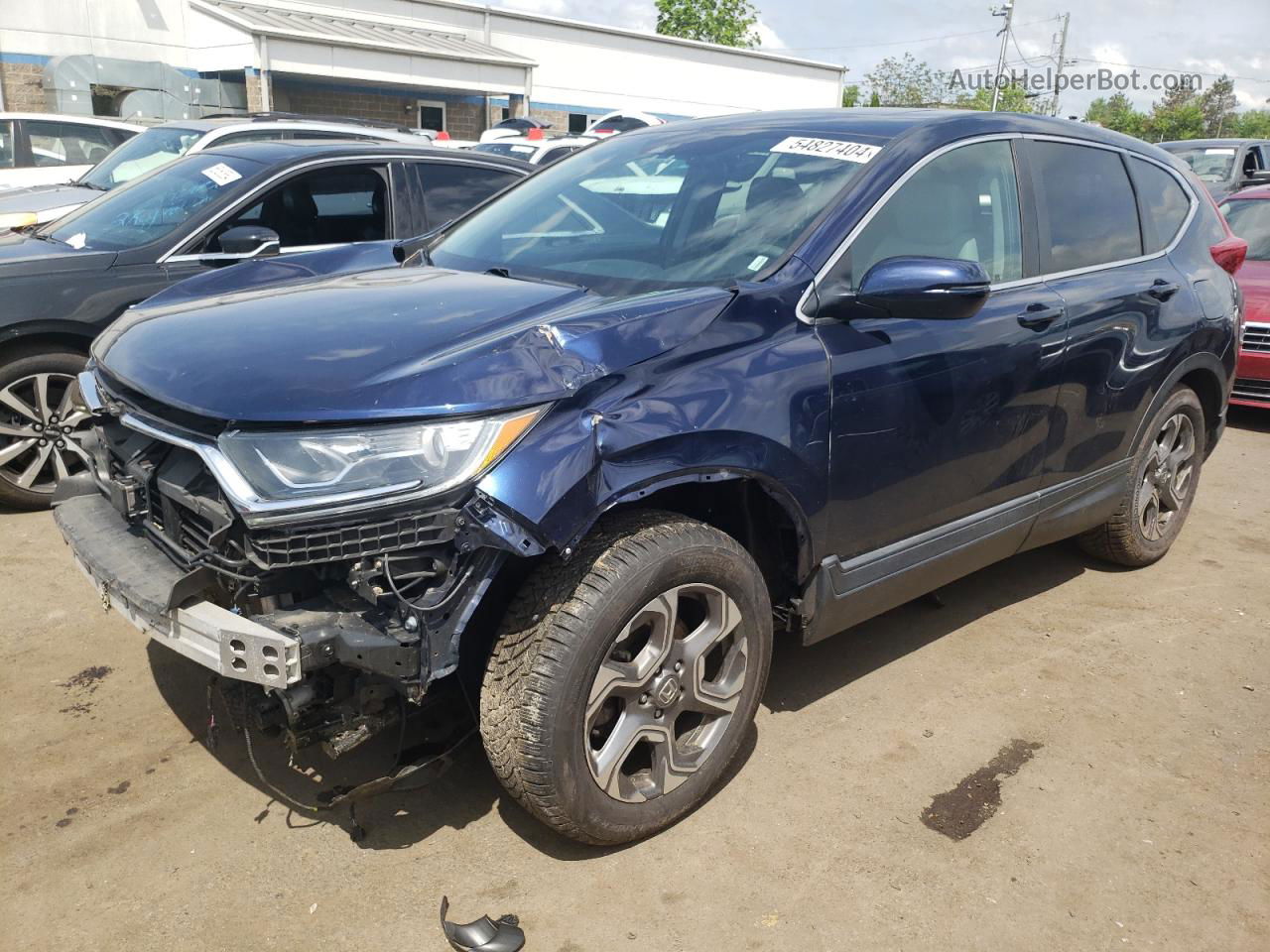 2018 Honda Cr-v Ex Blue vin: 2HKRW2H54JH621442