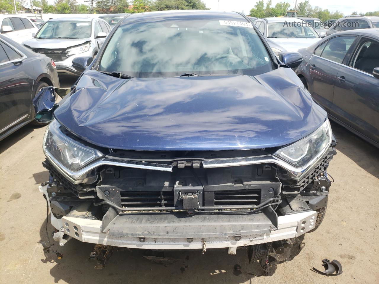 2018 Honda Cr-v Ex Blue vin: 2HKRW2H54JH621442