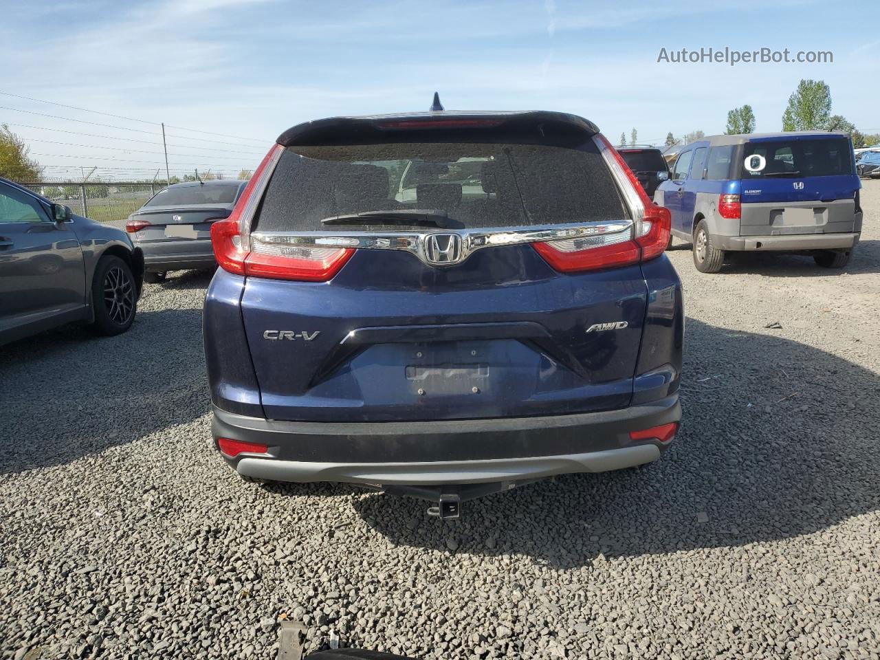 2018 Honda Cr-v Ex Blue vin: 2HKRW2H54JH679387