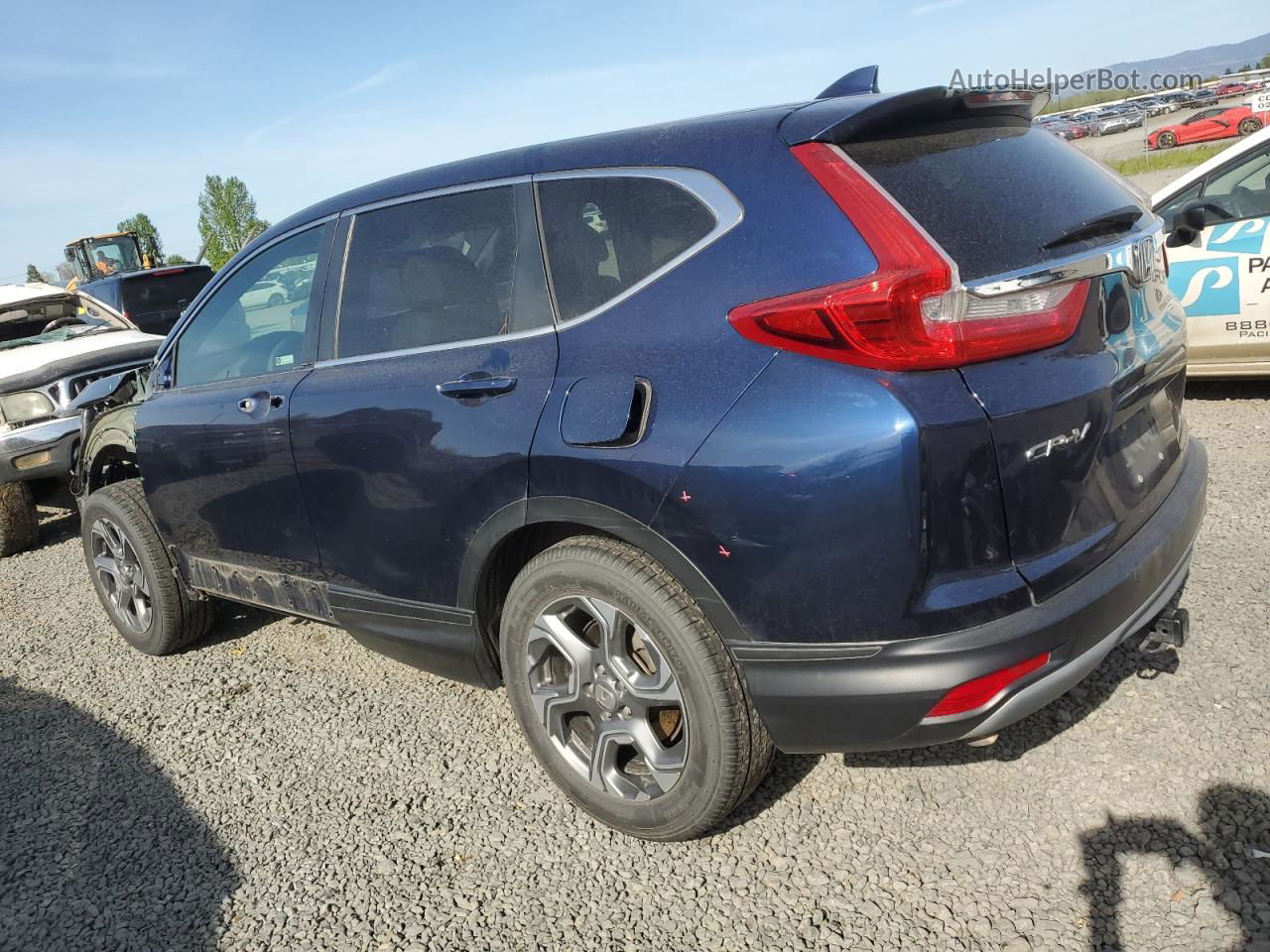 2018 Honda Cr-v Ex Blue vin: 2HKRW2H54JH679387