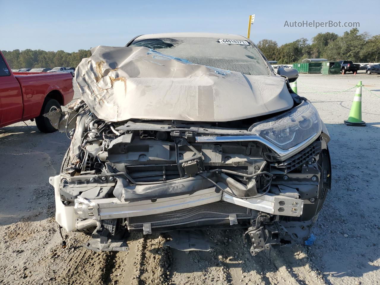 2018 Honda Cr-v Ex Beige vin: 2HKRW2H54JH683892