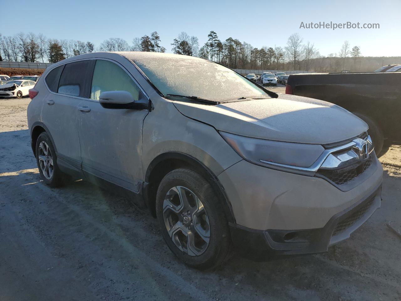 2018 Honda Cr-v Ex Cream vin: 2HKRW2H54JH683892