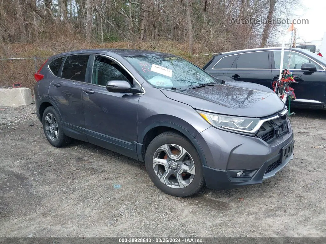 2019 Honda Cr-v Ex Gray vin: 2HKRW2H54KH658945