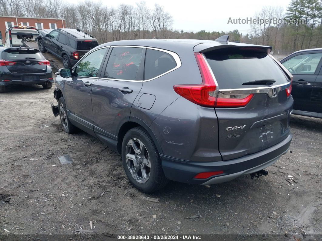 2019 Honda Cr-v Ex Gray vin: 2HKRW2H54KH658945