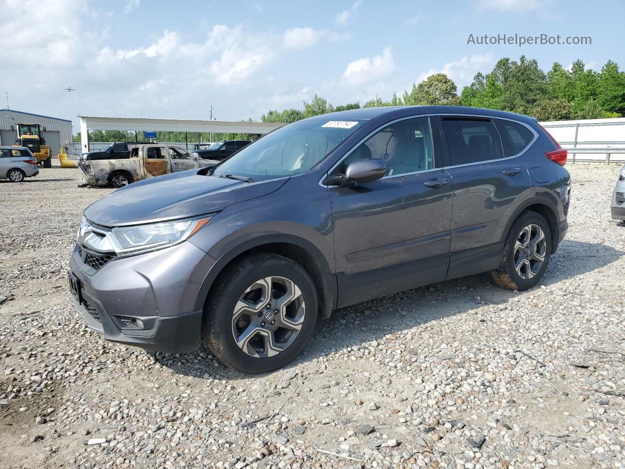 2017 Honda Cr-v Ex Gray vin: 2HKRW2H55HH608225