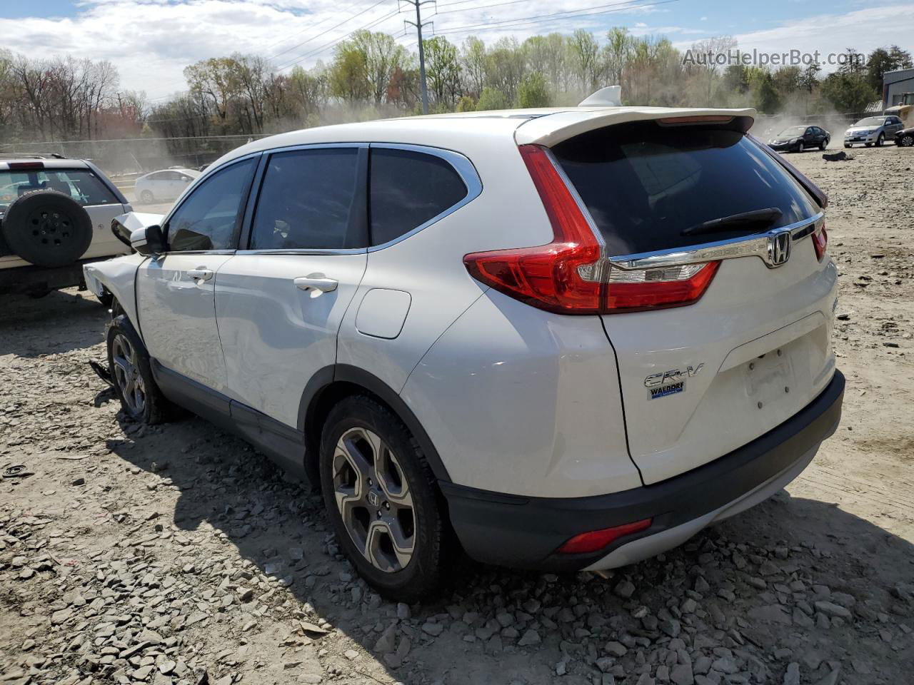 2017 Honda Cr-v Ex White vin: 2HKRW2H55HH629186