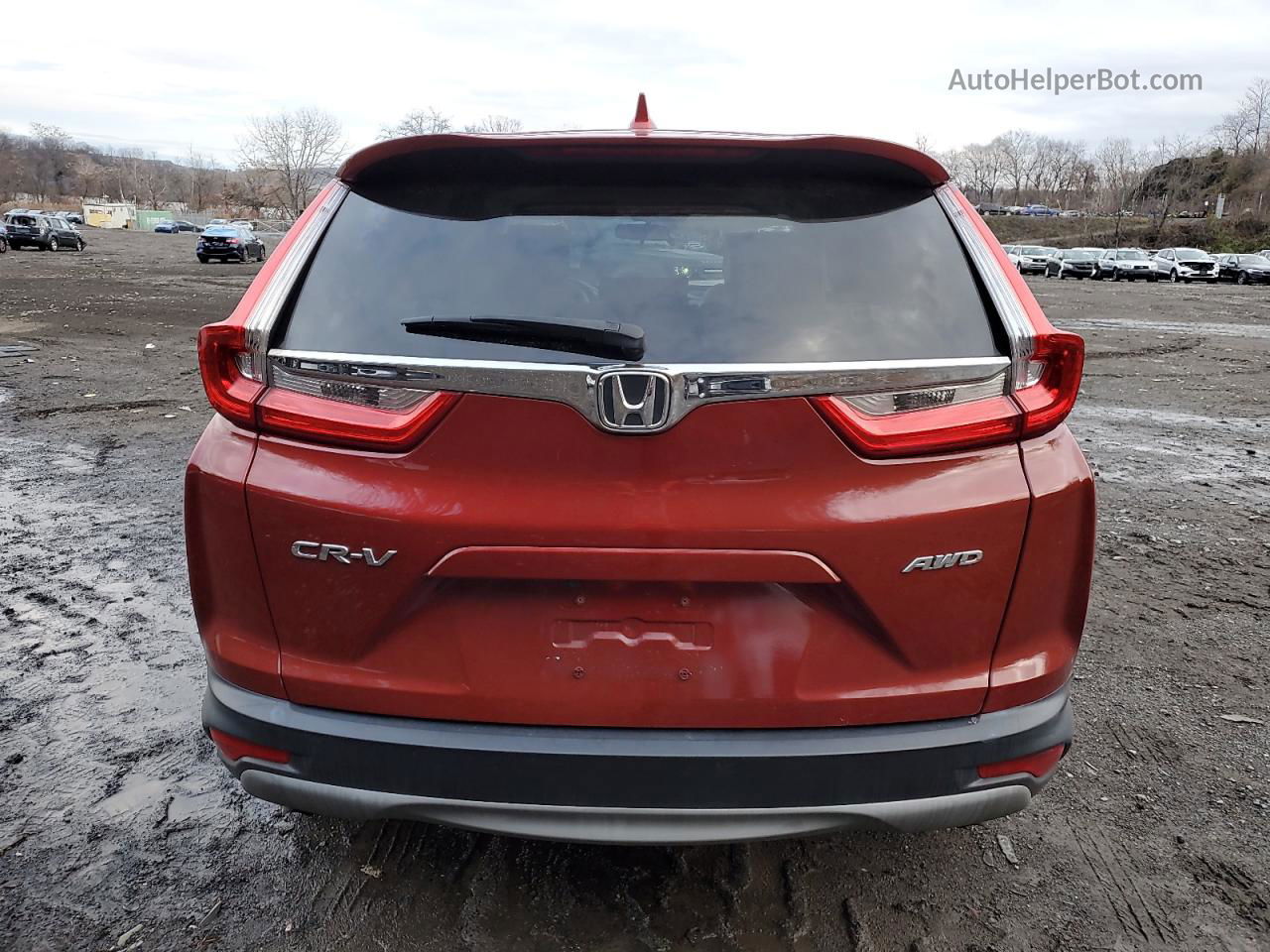 2018 Honda Cr-v Ex Red vin: 2HKRW2H55JH690804