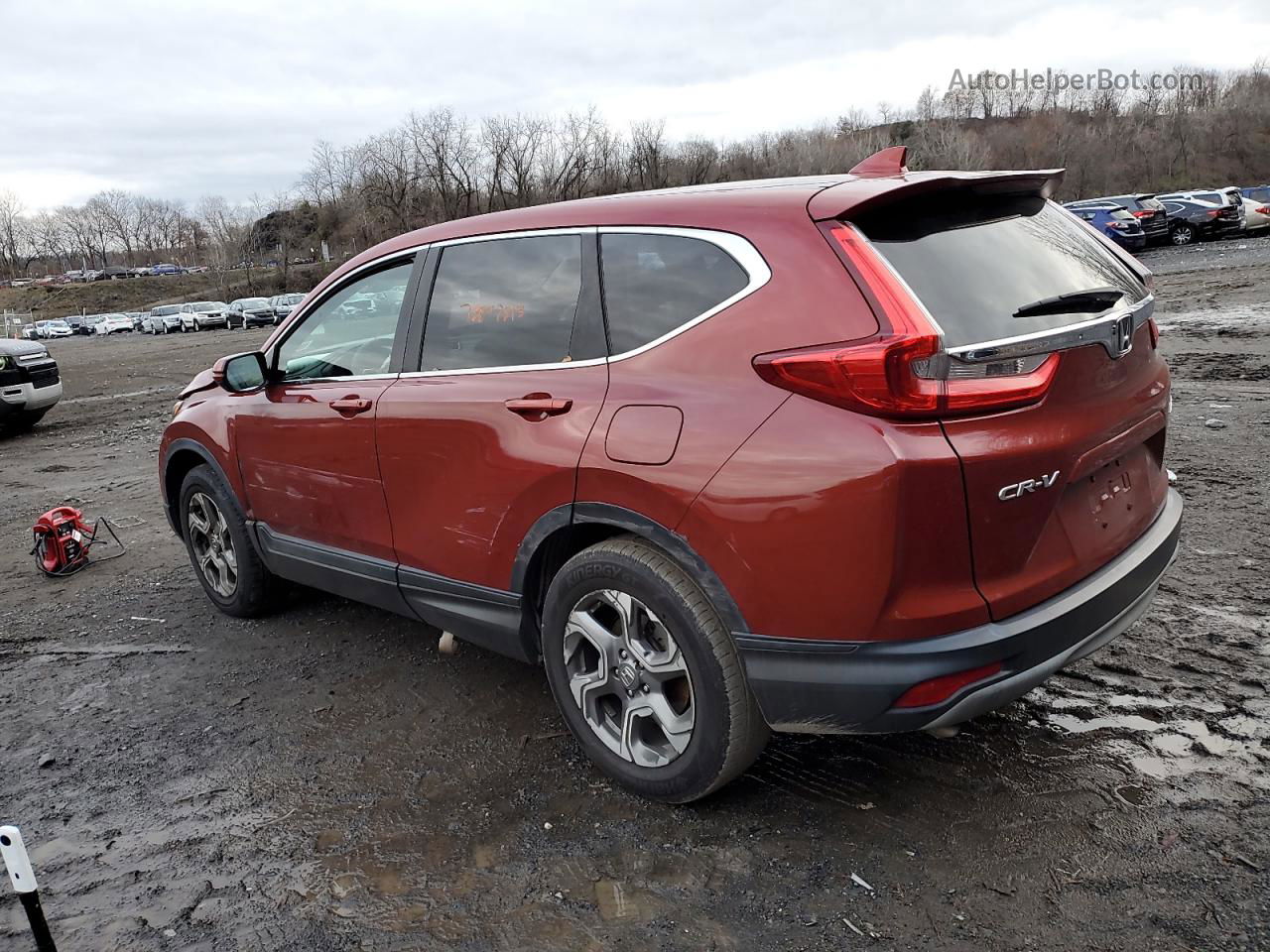 2018 Honda Cr-v Ex Red vin: 2HKRW2H55JH690804