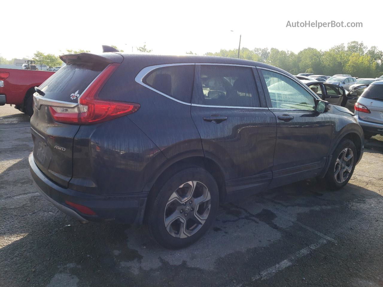 2019 Honda Cr-v Ex Gray vin: 2HKRW2H55KH657089