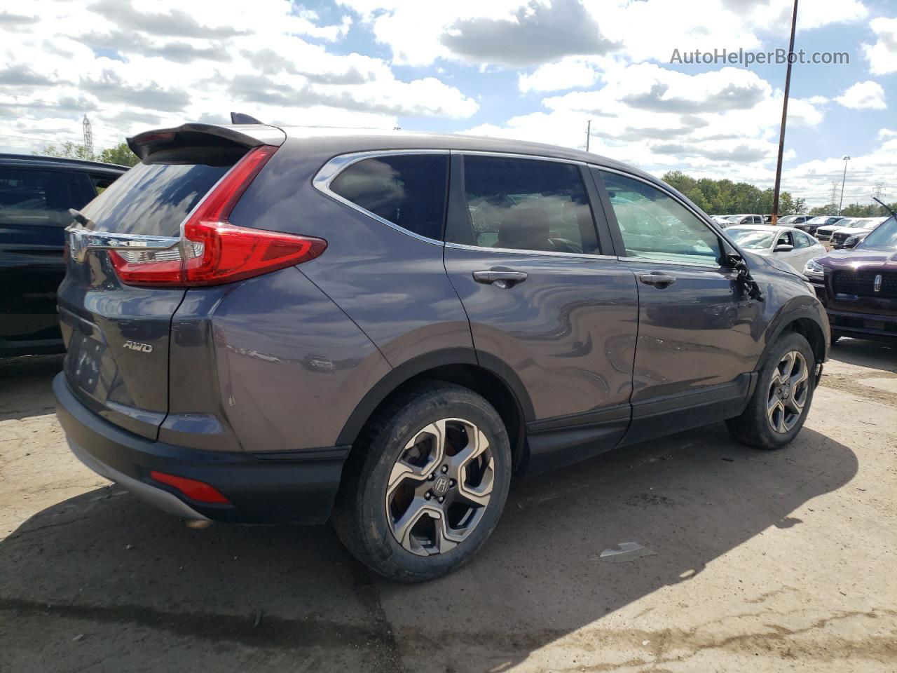 2019 Honda Cr-v Ex Gray vin: 2HKRW2H55KH657951