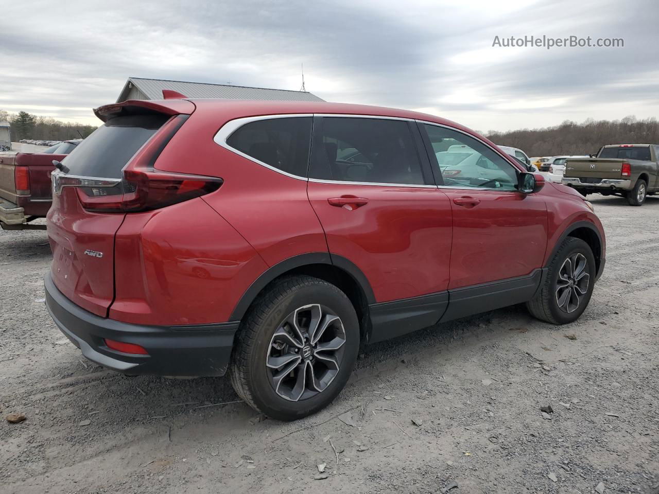 2020 Honda Cr-v Ex Красный vin: 2HKRW2H55LH633814