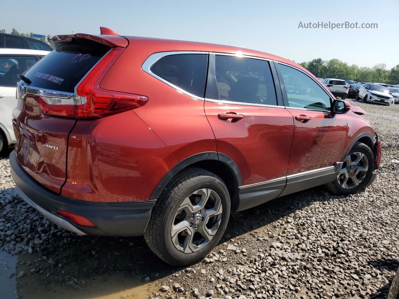 2017 Honda Cr-v Ex Red vin: 2HKRW2H56HH629262