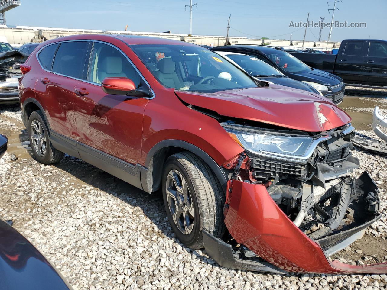 2017 Honda Cr-v Ex Red vin: 2HKRW2H56HH629262