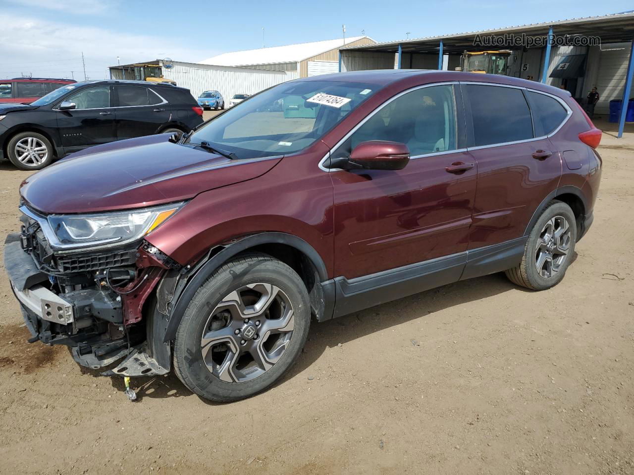 2017 Honda Cr-v Ex Red vin: 2HKRW2H56HH647101