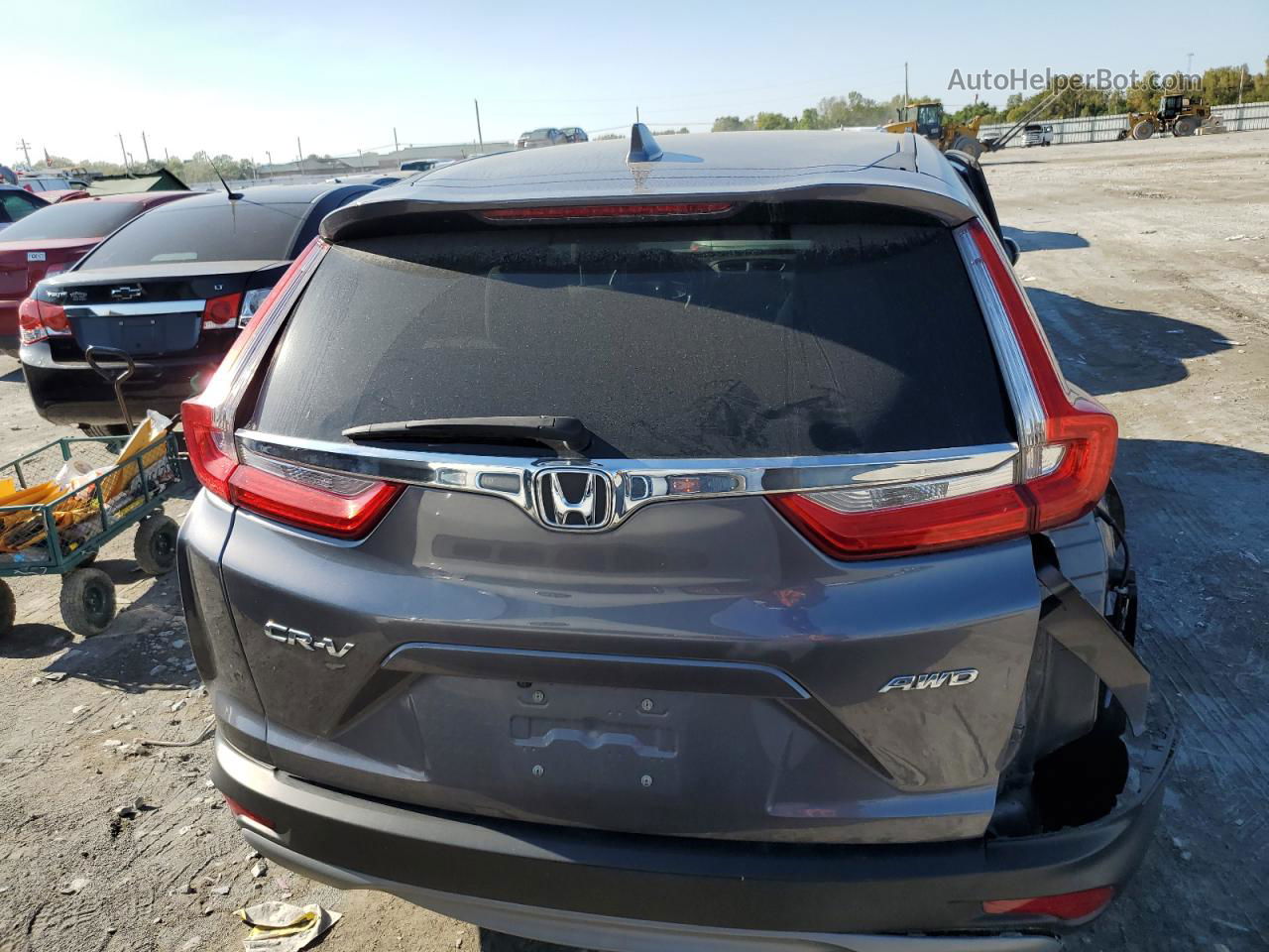 2018 Honda Cr-v Ex Серый vin: 2HKRW2H56JH607848