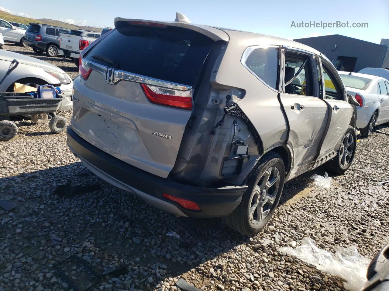 2018 Honda Cr-v Ex Beige vin: 2HKRW2H56JH683246