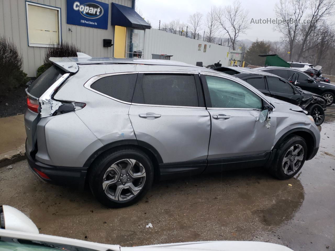 2019 Honda Cr-v Ex Серебряный vin: 2HKRW2H56KH645047