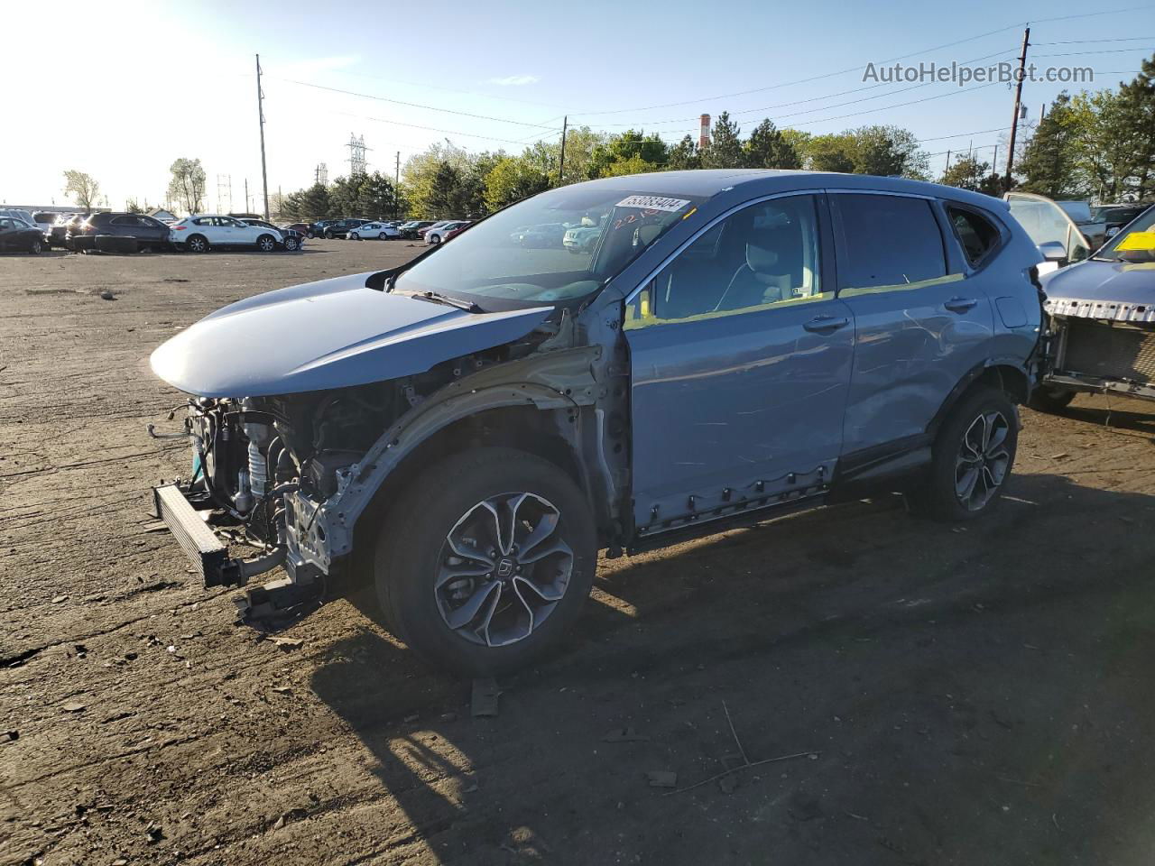 2020 Honda Cr-v Ex Gray vin: 2HKRW2H56LH658172