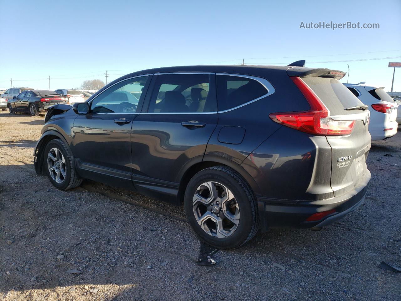 2017 Honda Cr-v Ex Gray vin: 2HKRW2H57HH678213