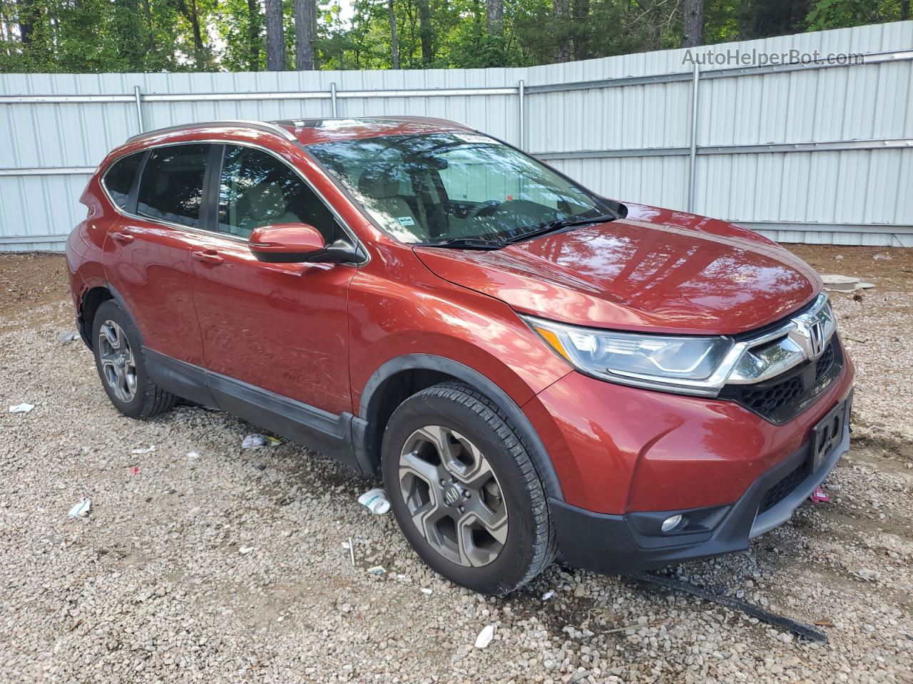 2018 Honda Cr-v Ex Burgundy vin: 2HKRW2H57JH609916