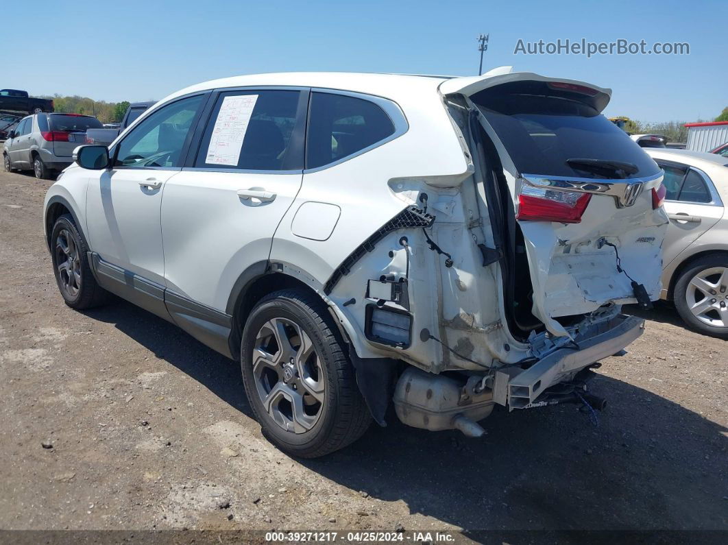 2018 Honda Cr-v Ex White vin: 2HKRW2H57JH659232