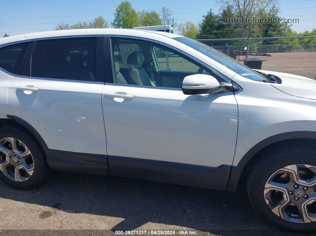 2018 Honda Cr-v Ex White vin: 2HKRW2H57JH659232