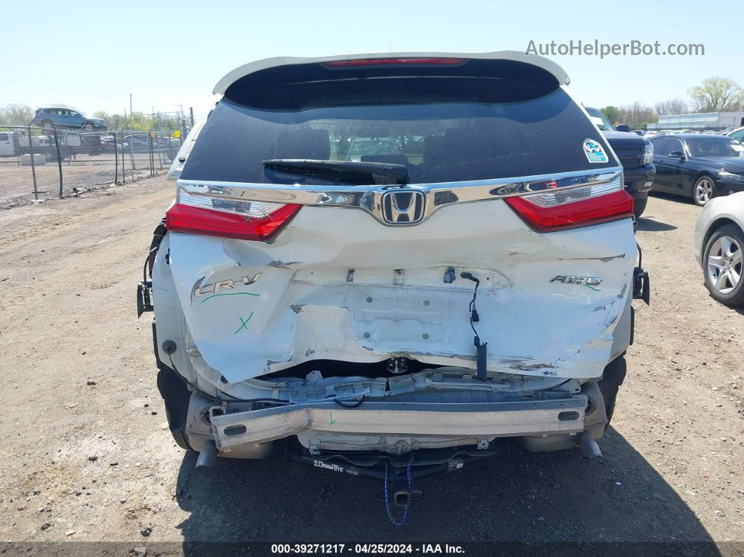 2018 Honda Cr-v Ex White vin: 2HKRW2H57JH659232