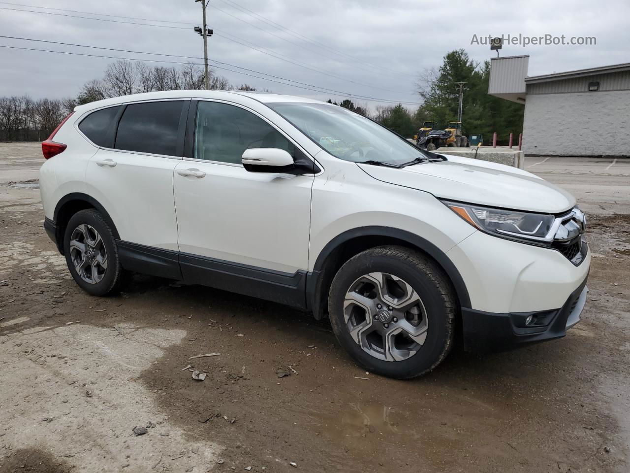 2018 Honda Cr-v Ex White vin: 2HKRW2H57JH670179