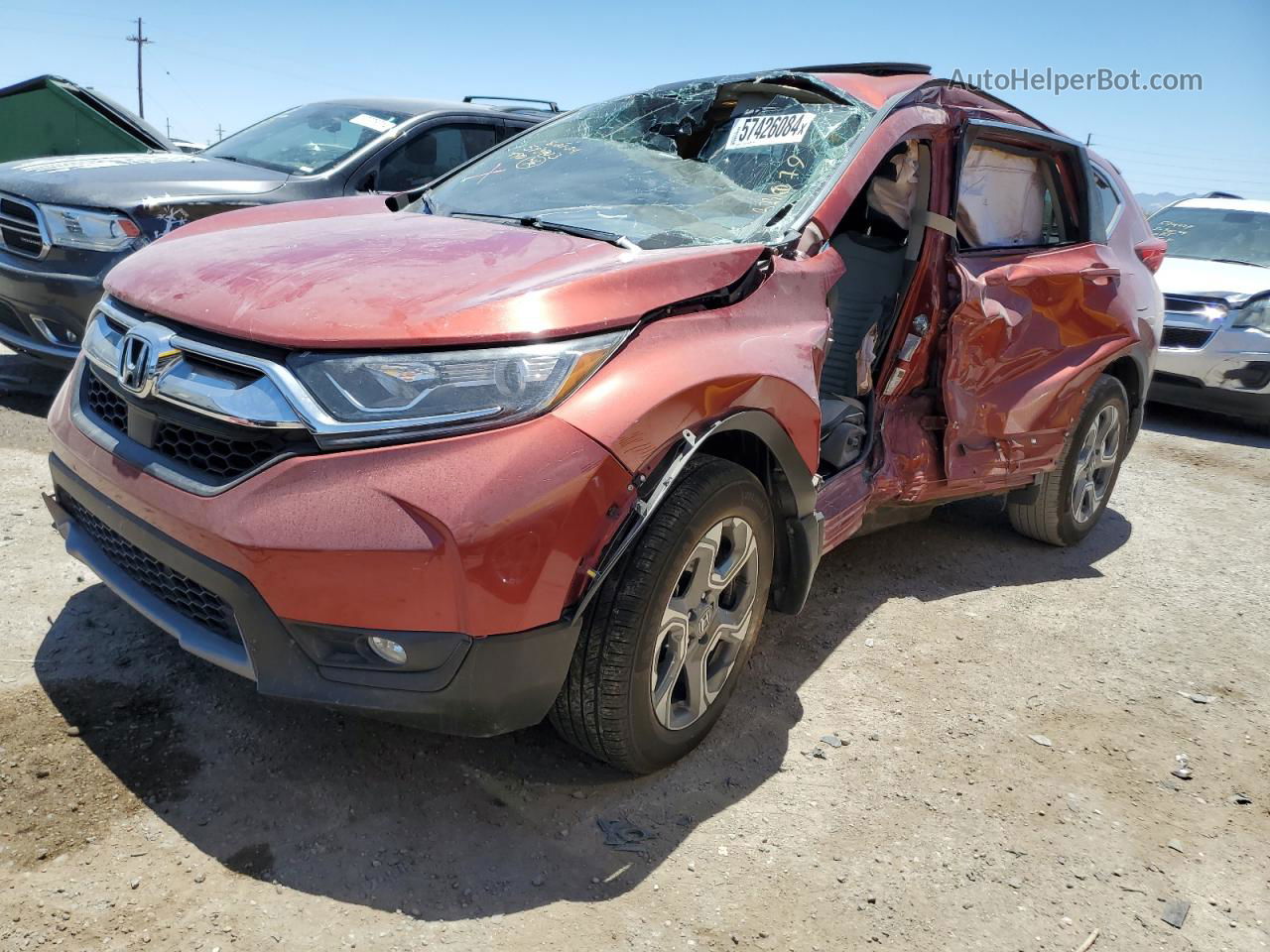 2018 Honda Cr-v Ex Red vin: 2HKRW2H57JH673079