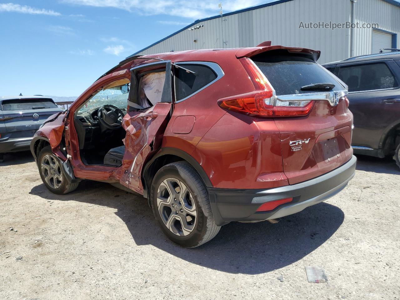 2018 Honda Cr-v Ex Red vin: 2HKRW2H57JH673079