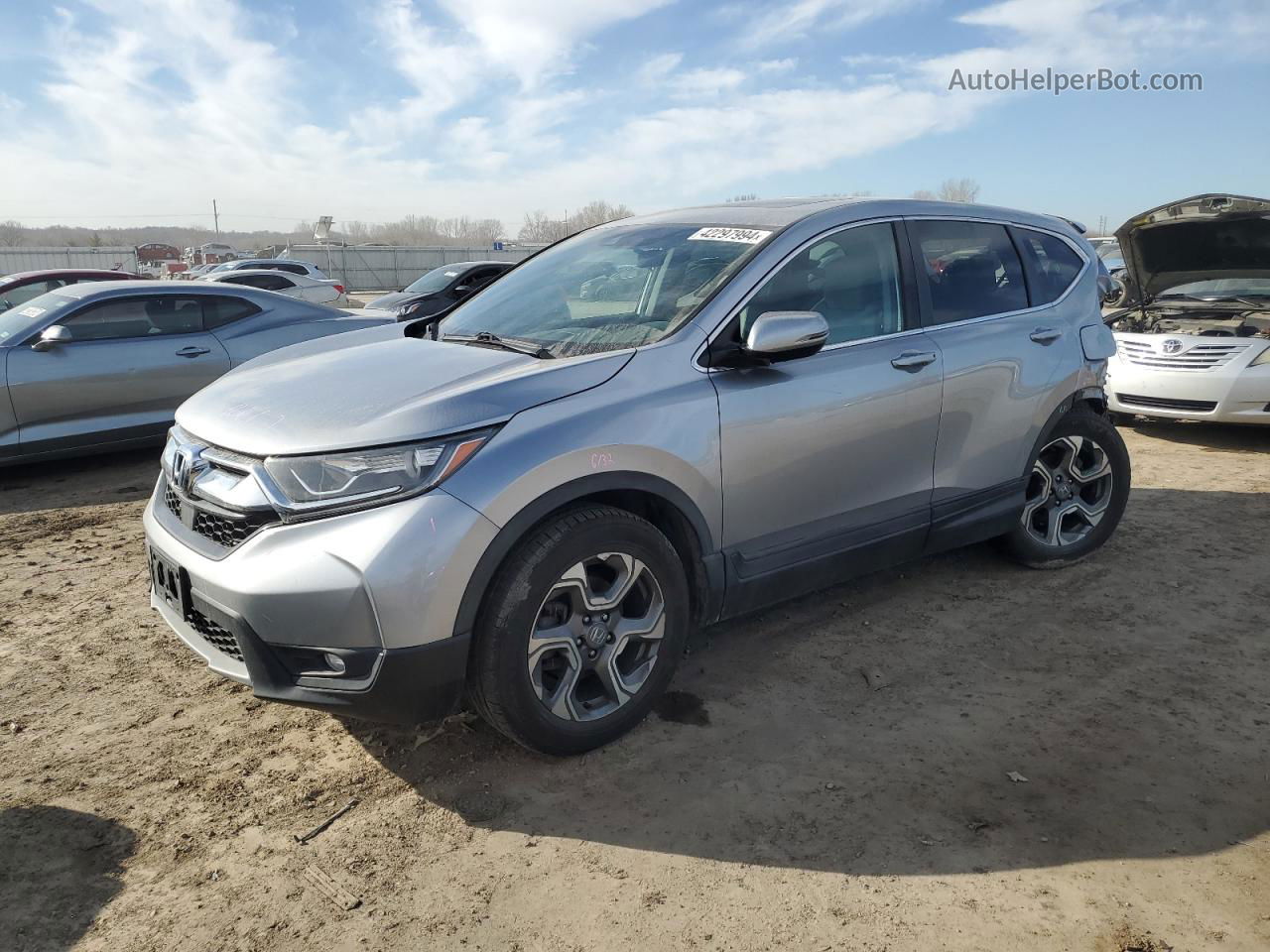 2019 Honda Cr-v Ex Серебряный vin: 2HKRW2H57KH610405