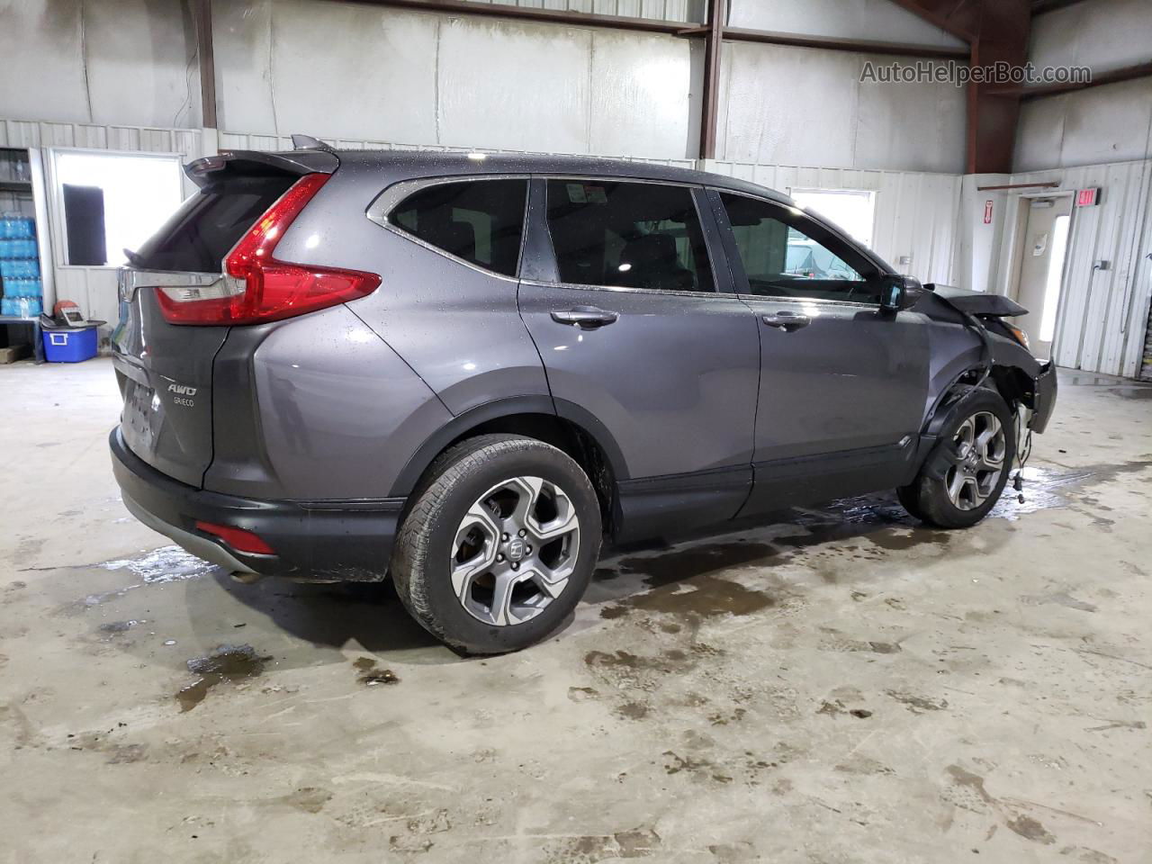 2019 Honda Cr-v Ex Gray vin: 2HKRW2H57KH674234