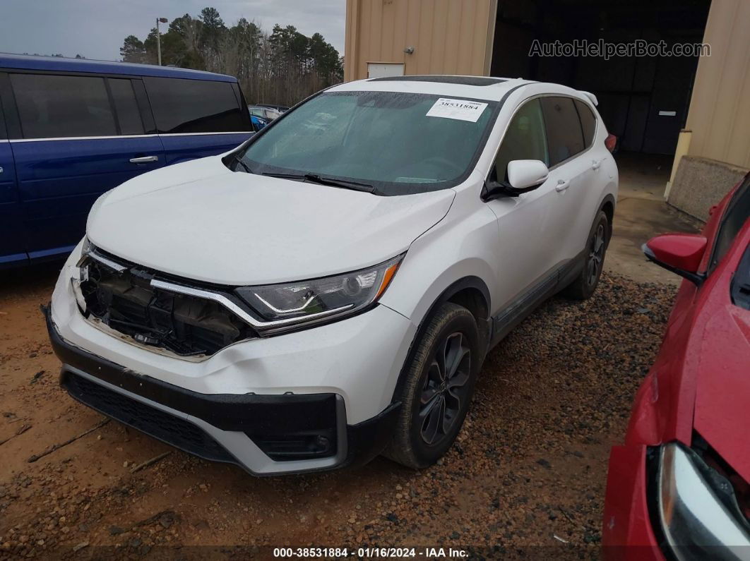 2020 Honda Cr-v Awd Ex White vin: 2HKRW2H57LH699703