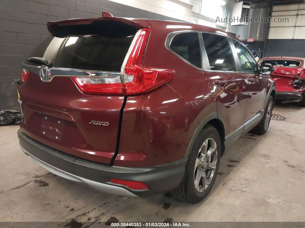 2017 Honda Cr-v Ex Maroon vin: 2HKRW2H58HH668225