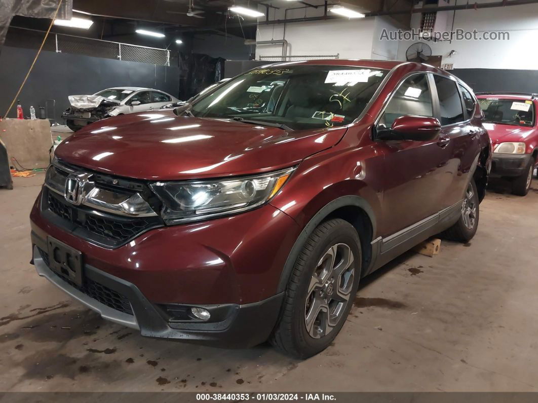 2017 Honda Cr-v Ex Maroon vin: 2HKRW2H58HH668225