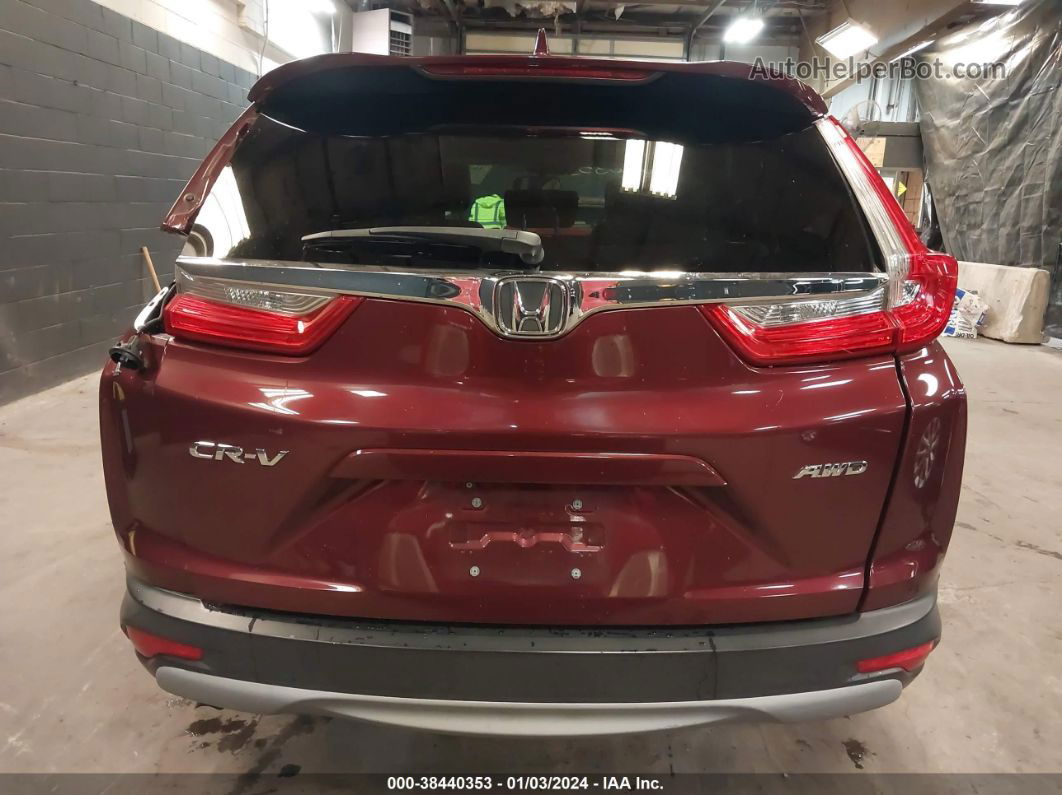 2017 Honda Cr-v Ex Maroon vin: 2HKRW2H58HH668225