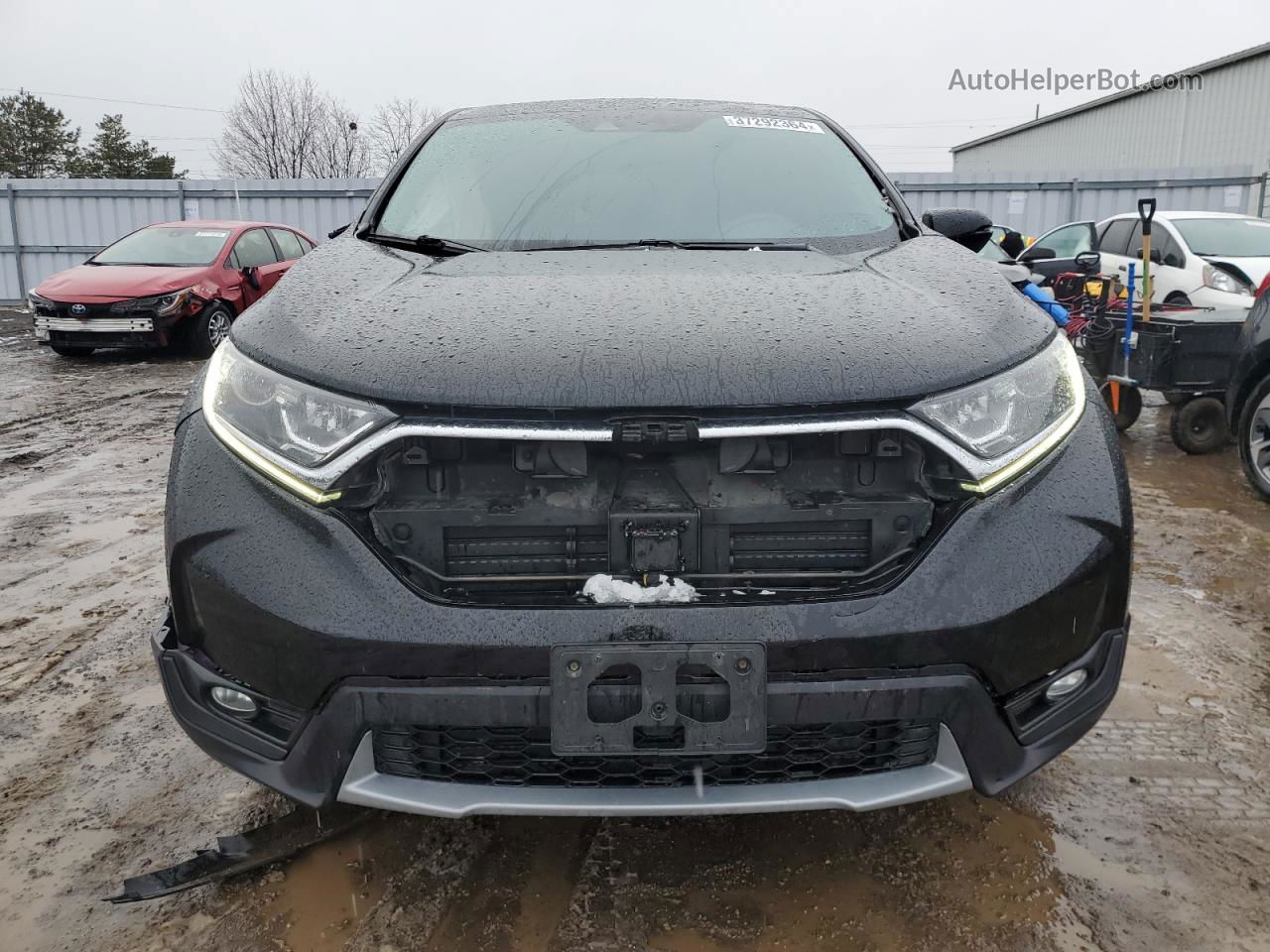 2018 Honda Cr-v Ex Черный vin: 2HKRW2H58JH107965