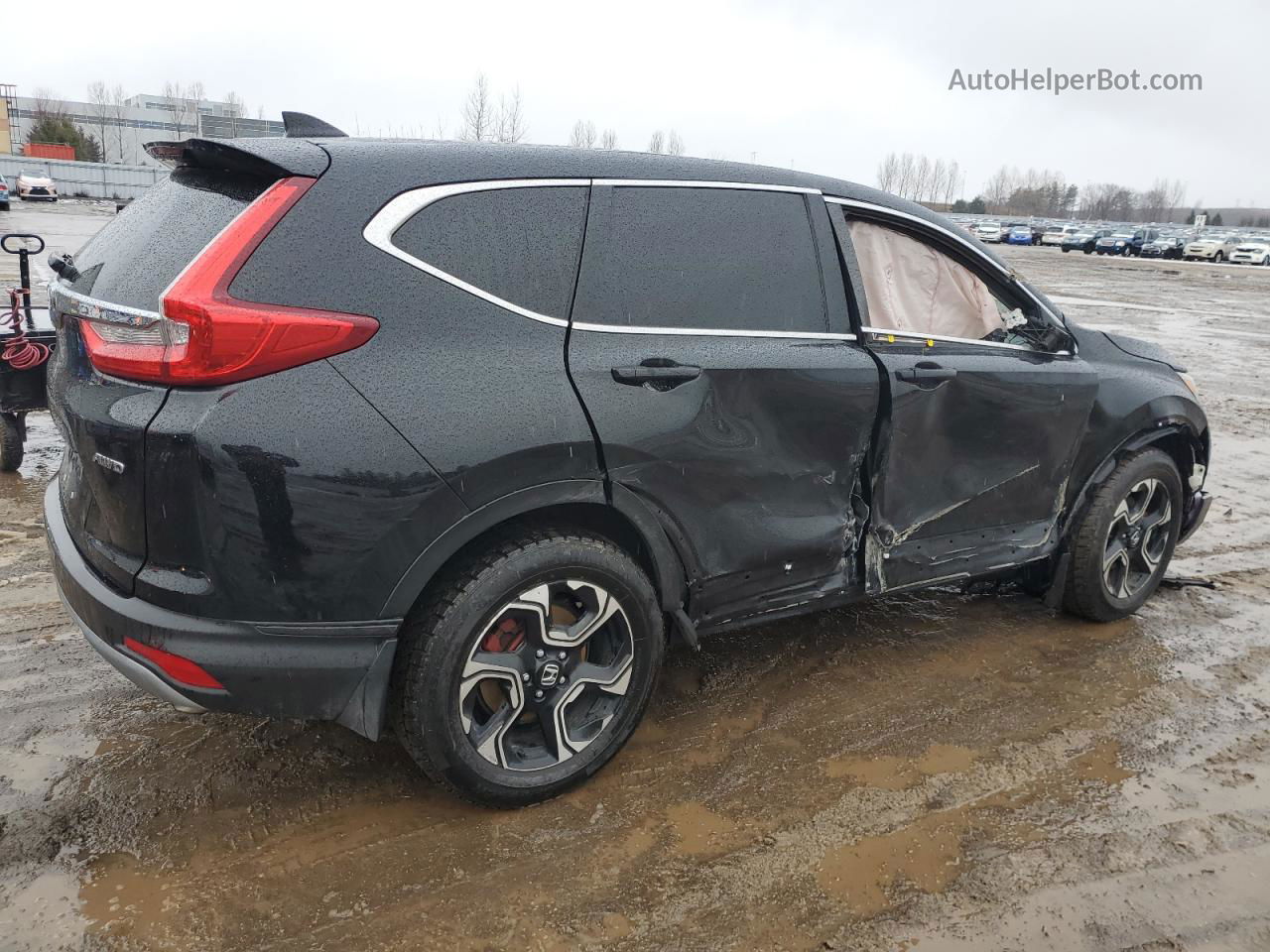 2018 Honda Cr-v Ex Черный vin: 2HKRW2H58JH107965