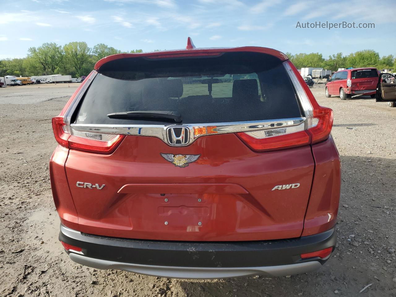 2018 Honda Cr-v Ex Red vin: 2HKRW2H58JH621704