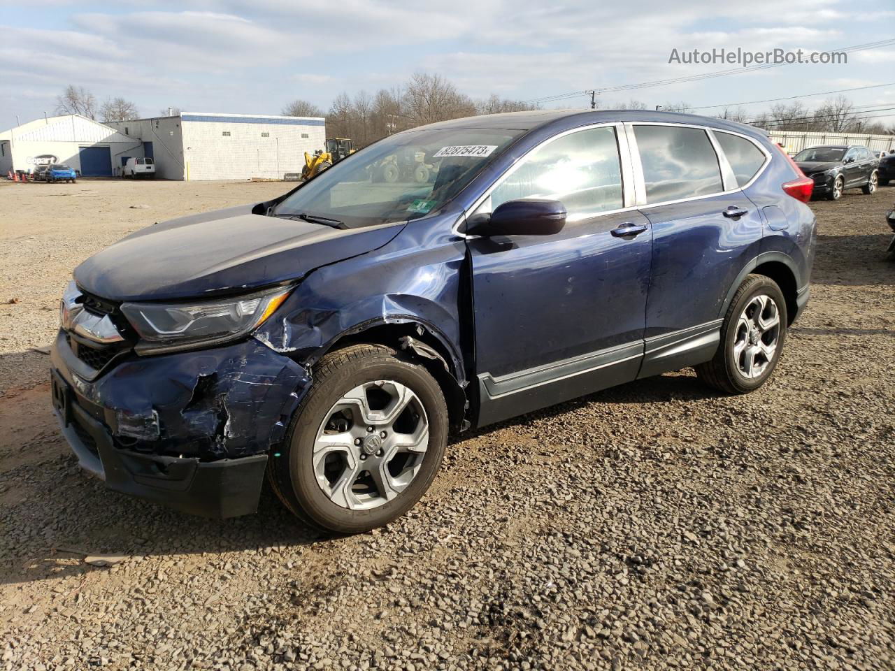 2018 Honda Cr-v Ex Blue vin: 2HKRW2H58JH627695