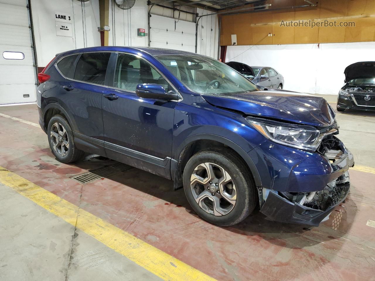 2018 Honda Cr-v Ex Blue vin: 2HKRW2H58JH635215