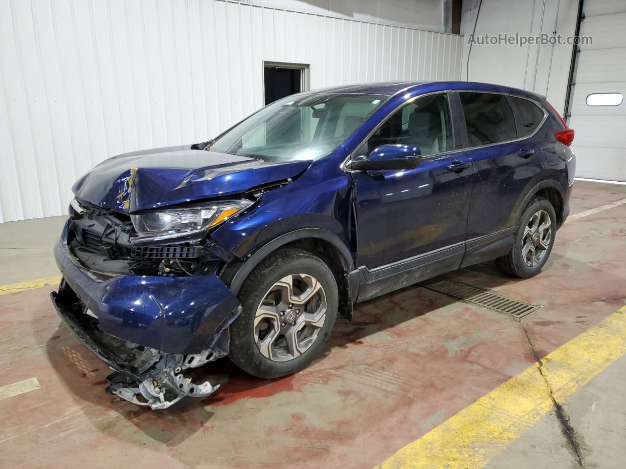 2018 Honda Cr-v Ex Blue vin: 2HKRW2H58JH635215