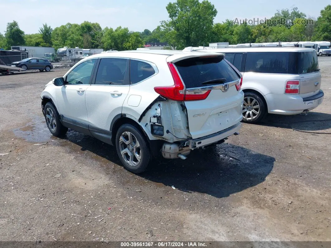 2018 Honda Cr-v Ex White vin: 2HKRW2H58JH650006