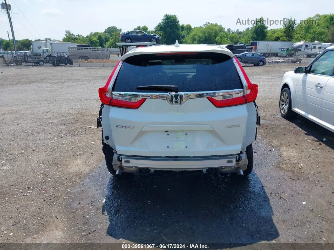 2018 Honda Cr-v Ex White vin: 2HKRW2H58JH650006