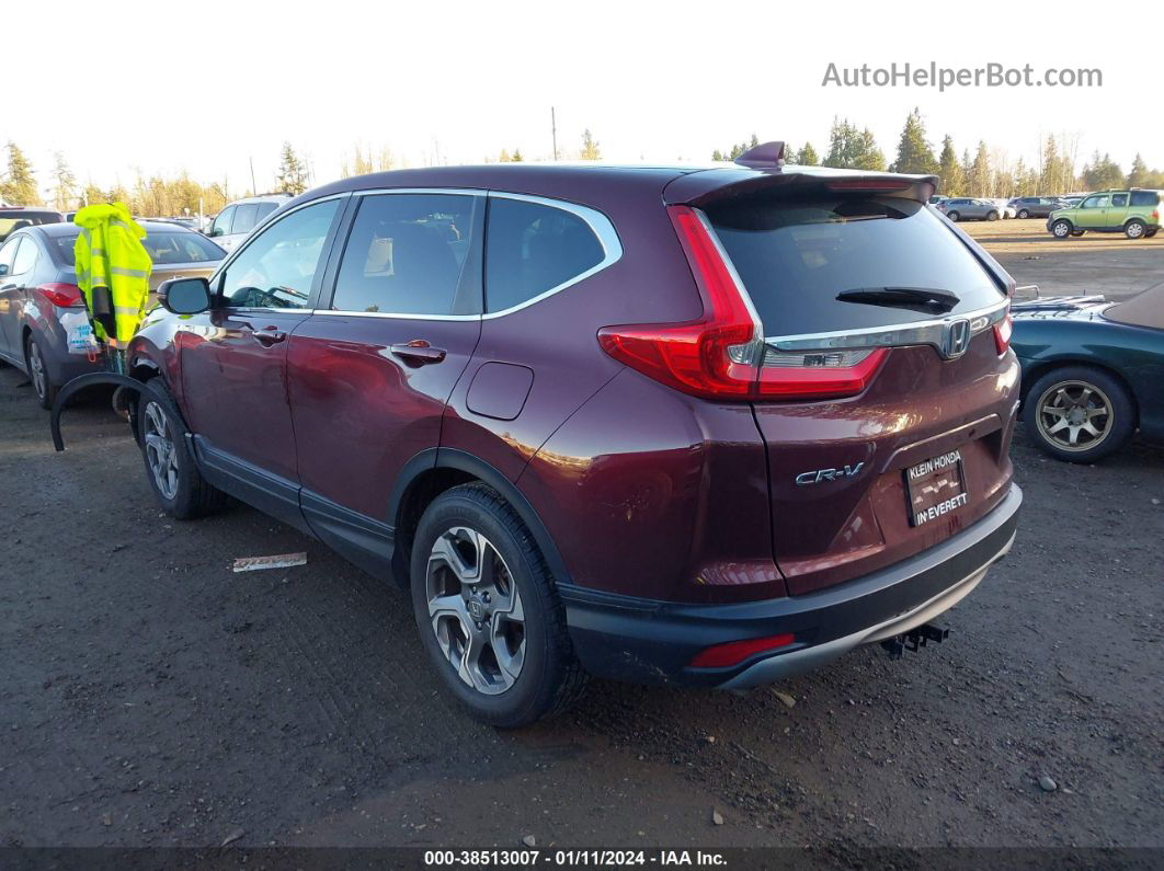 2019 Honda Cr-v Ex Maroon vin: 2HKRW2H58KH623387