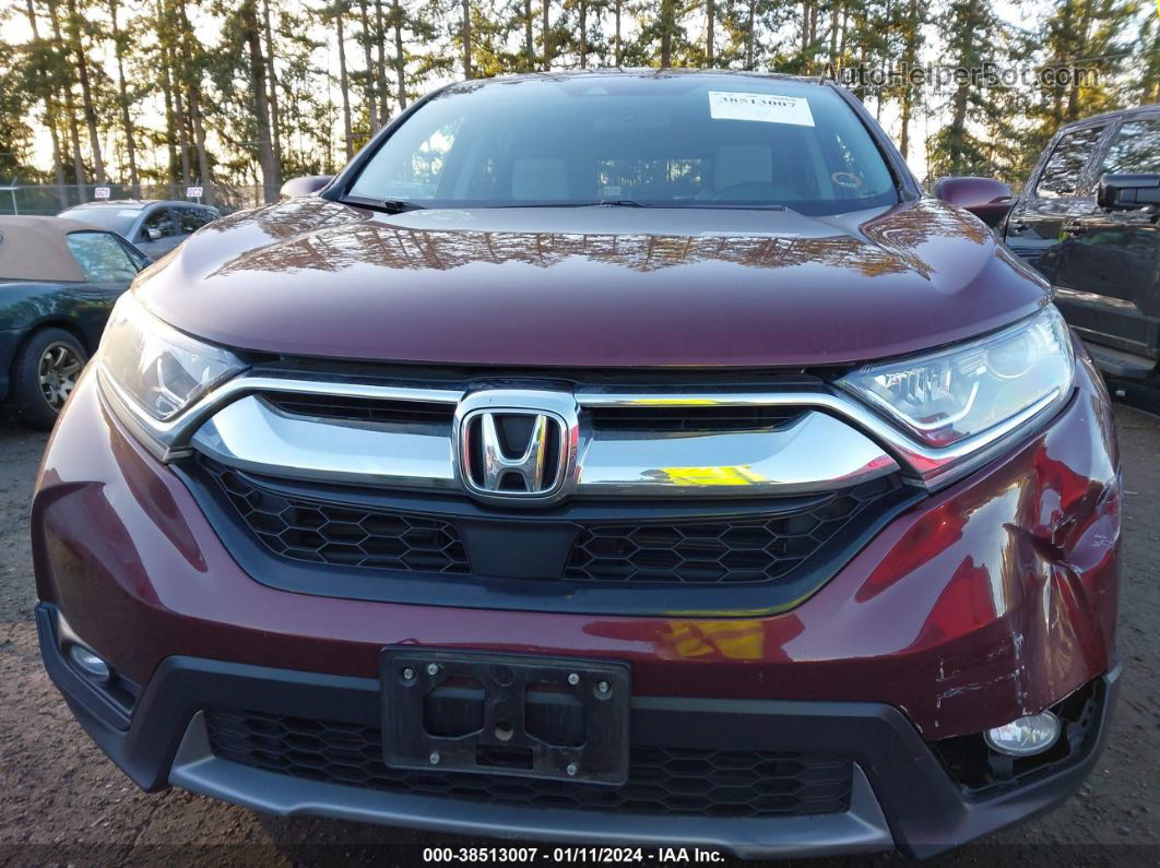 2019 Honda Cr-v Ex Темно-бордовый vin: 2HKRW2H58KH623387